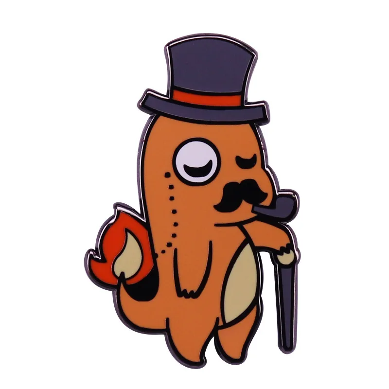 Милые эмалированные булавки с рисунком манги животных эльфов элфов Мультяшные