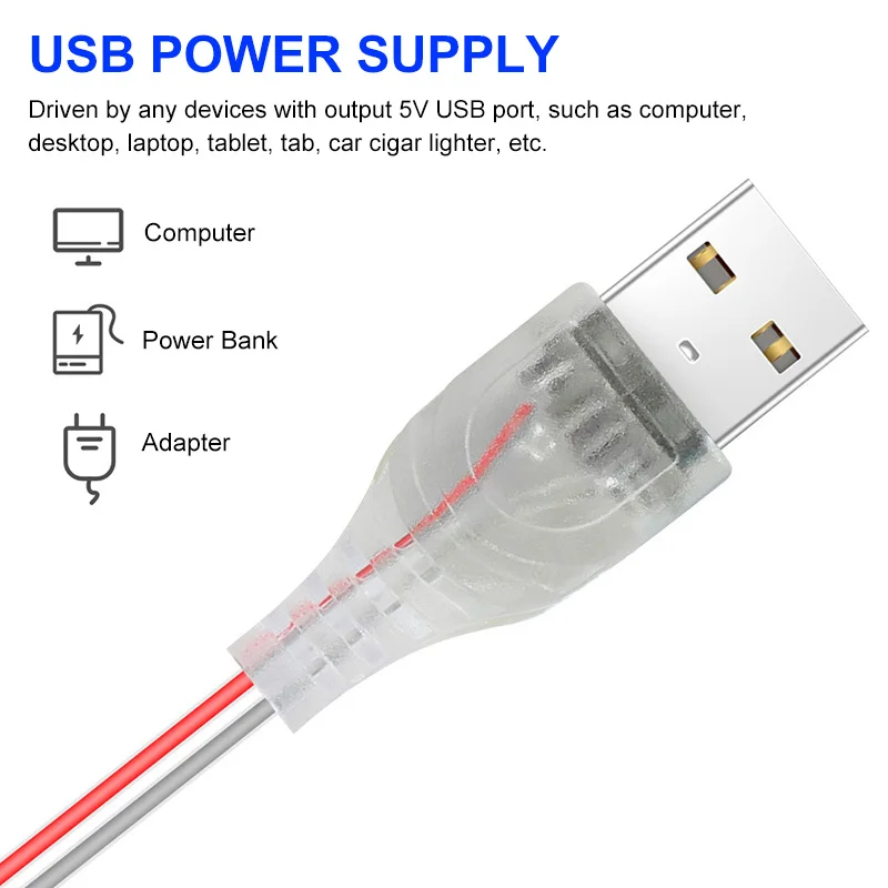 

0.5m/2m/3m USB LED Grow Light Strip LED Full Spectrum Grow Light Strip Indoor Nursery Phyto Lamp IP65 Waterproof Freely Cut