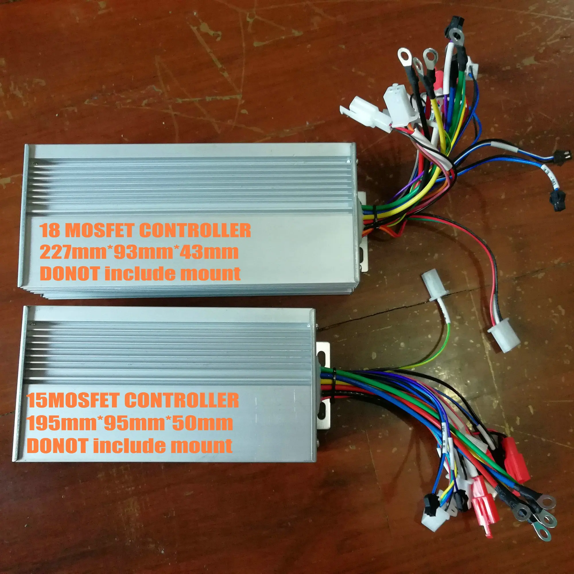 Контроллер двигателя BLDC Sinewave Vector 48v60v72v1000w1200w1500w 15 Mosfet для электрического