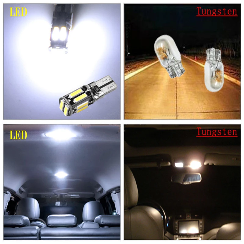 

Bright Car LED Tail Lights Replacement Interior Bulb Reading Light License Light DC 12V Error Free Signal Light