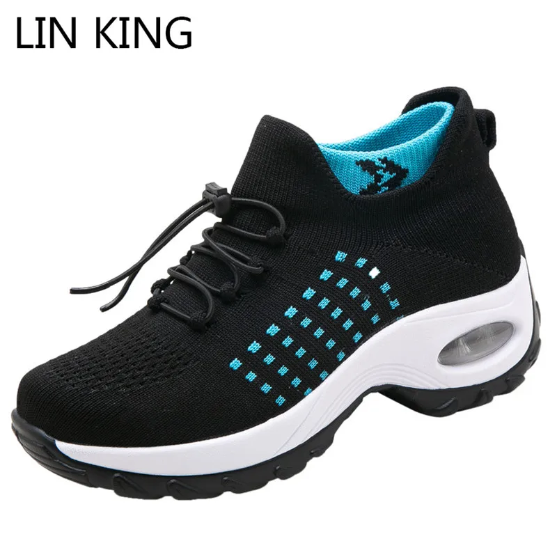 LIN KING/женская повседневная обувь Дышащие кроссовки Новое поступление Модные