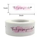 Qiduo 250 шт., розовый, спасибо за ваш заказ, наклейка для ручной работы, наклейка, подарочная упаковка, украшение, ярлык, ярлык, наклейка