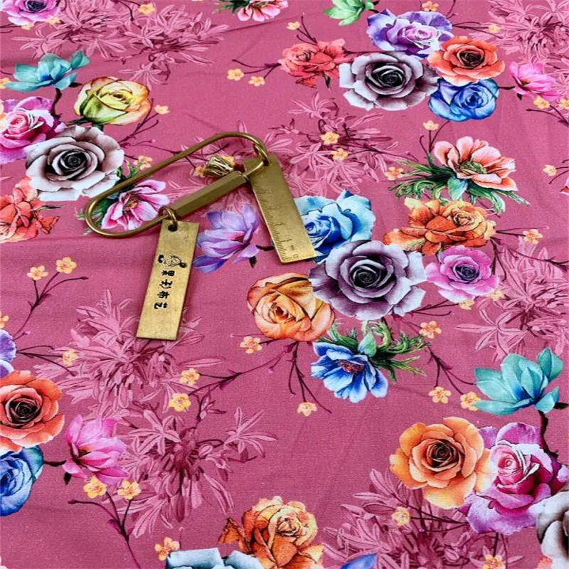 

Cartoon Flowers Print 100% Cotton Fabric for Girl Clothes Hometextile Cushion Cover Curtain DIY