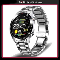 1 3 inch steel bracelet smart watch men touch screen heart rate blood pressure monitor smartwatch for huawei xiaomi iphone phone