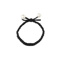 pearl girl hair rope knot braided flower braid bow rubber band hair accessories fashion trend fresh literary style headdress