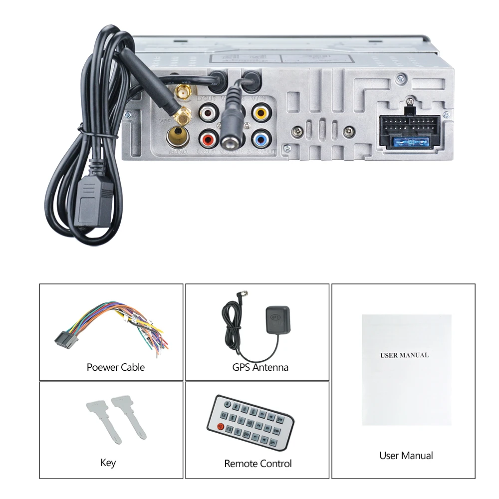 Panlelo T3 1 Din Андроид 9.0 Автомобильная мультимедиа 7-дюймовая четырехъядерная Головное устройство Авторадио Аудиоплеер Bluetooth с RDS OBD.