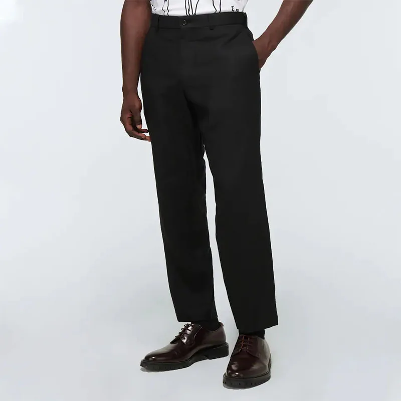 

Men's Loose Straight Pants Korean Version British Style Autumn And Winter New Large Size Slim Fashion Trend Black Casual Pants