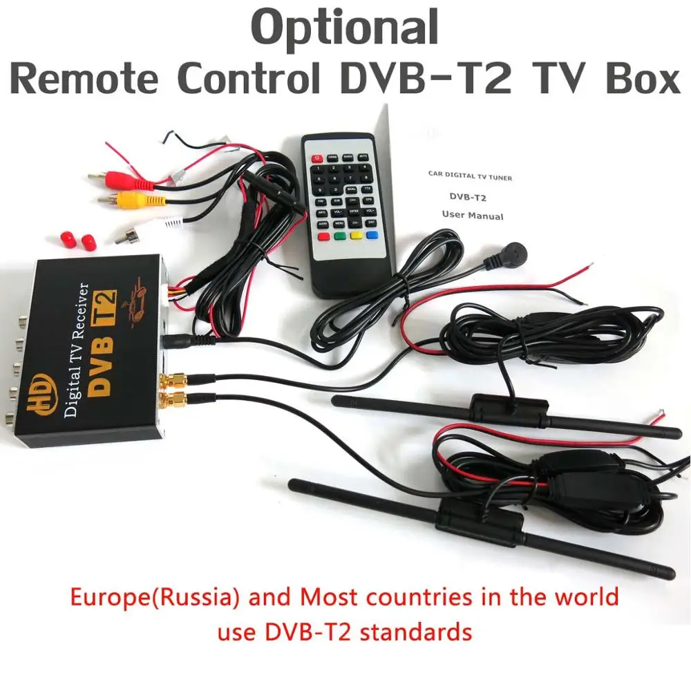 DVB-T2-TV BOX Дополнительная дополнительная стоимость для CarPlay DSP камера DAB DTV OBD ADAS TPMS ips экран Owtosin Android DVD продается только с автомобильным dvd вместе - Название цвета: DVB-T2-TV BOX