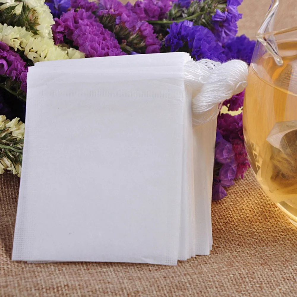 

100pcs Empty Teabags String Heat Seal Filter Paper Herb Loose Non-woven Bag 9 Size 57/68/79/810/812/910/1012/1015/1015