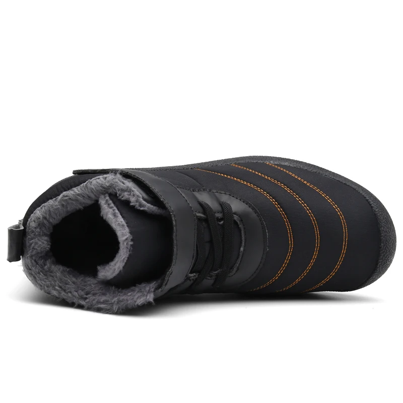 Теплые зимние ботинки на меху Водонепроницаемая Мужская обувь удобная Уличная