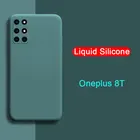 Чехол-накладка для OnePlus 8 T, Nord, из жидкого силикона, с полной защитой объектива камеры, для oneplus 8 T, 8 T, 1 +, 8 T, nord 5G