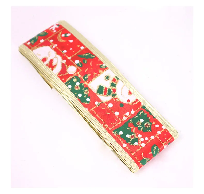 2019 Новое поступление Санта Рождественская лента напечатанная Grosgrain декорации с