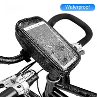 phone bag bike bicycle strong rainproof tpu touch screen cell phone holder bicycle handlebar bags mtb frame pouch bag