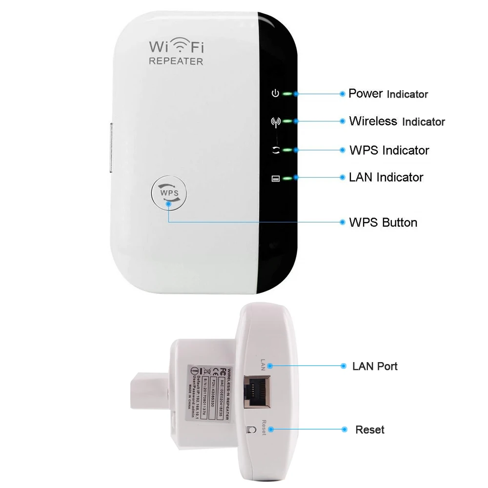 Расширитель беспроводной сети Wi-Fi усилитель сигнала Беспроводной высокое