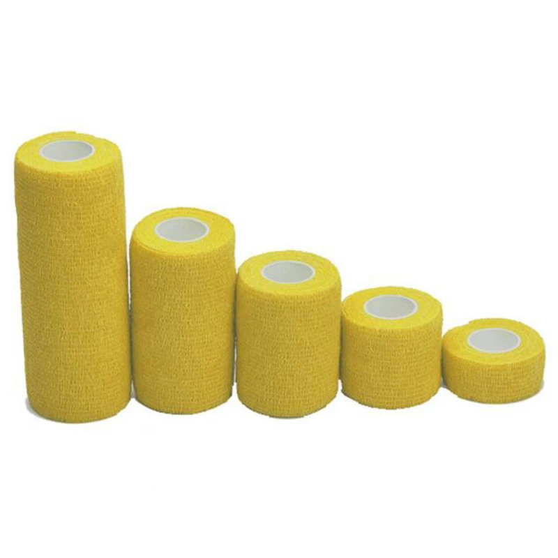 Color as shown 1Pcs Protective Self-adhesive Elastic Bandage Color Non-woven Self-adhesive Bandage Tattoo Bandage Medical Tape For Camping Sports - Цвет: Color as shown