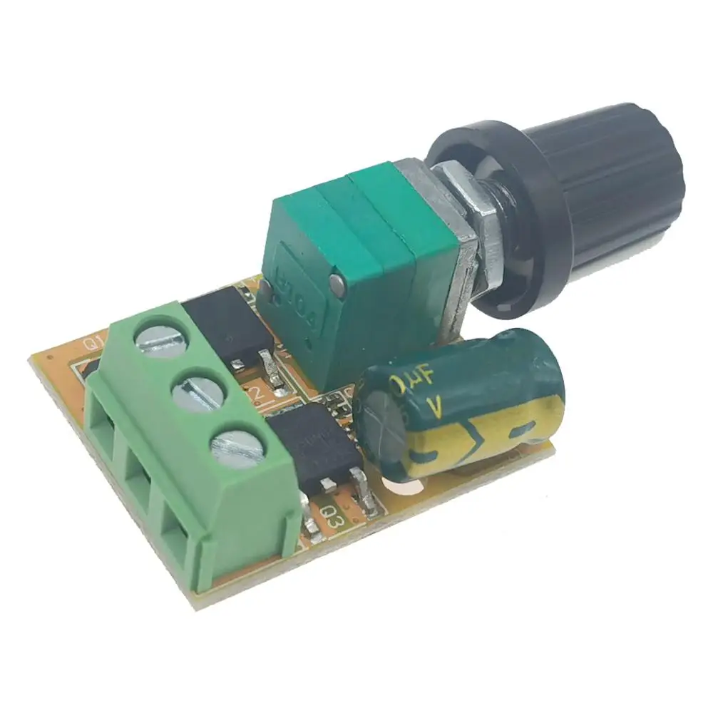 Мини DC контроллер скорости ШИМ 3V 5V 12V 24V 30V DC120W 6A регулятор двигателя светодиодный