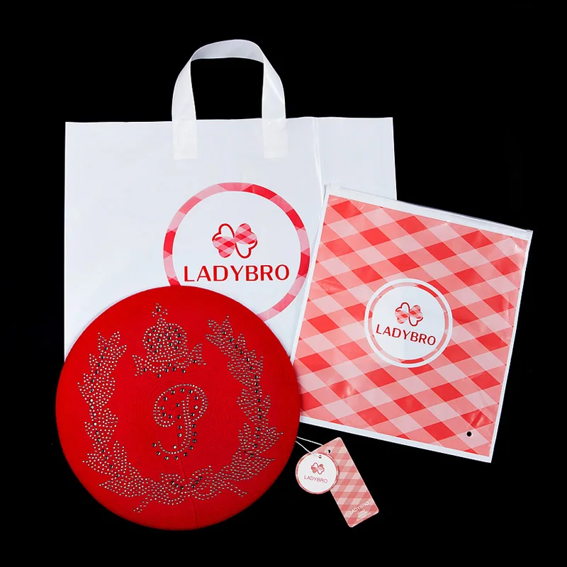 Ladybro, двухслойная, стразы, шерстяная шапка, женская, осень, зима, шапка, теплый берет, женская вязаная шапка, кепка boina, женский берет, шапка
