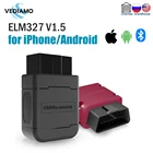 ELM327 Bluetooth 4,0 V1.5 для IPhone и Android с чипсетом PIC18F25K80 бесплатное приложение для считывания кодов FasLink инструменты аксессуары