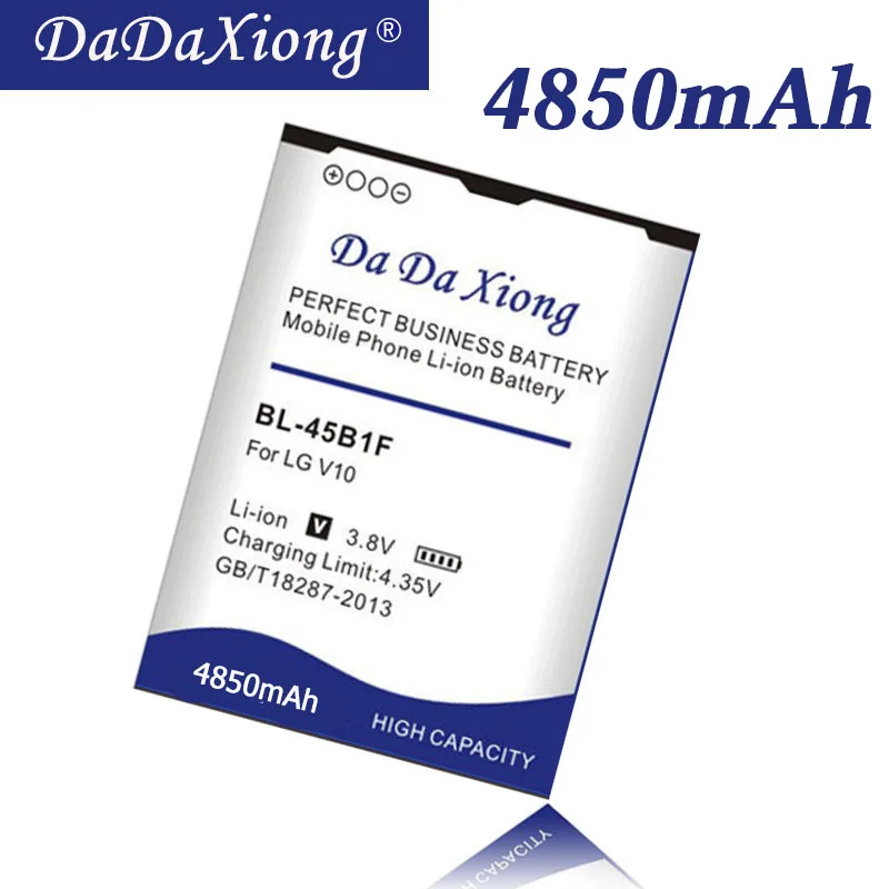 Аккумулятор Da Xiong 4850 мА/ч, BL-45B1F BL45B1F Батарея для LG V10 H961N F600 H900 H901 VS990 H968 телефон Батарея