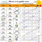 50 шт. прокладки для инжектора B11 B12 B13 B14 B16 B21 B22 B23 B24 B25 B26 B31 B48 насадка регулируемый клапан шайба Ремонт для Bosch