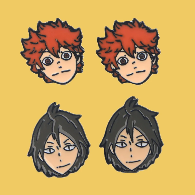 

SP889 1 Pair Volleyball Boy Cartoon Anime Earrings Cute Stud Earring Enamel Earrings for Women Girls Jewelry Earring