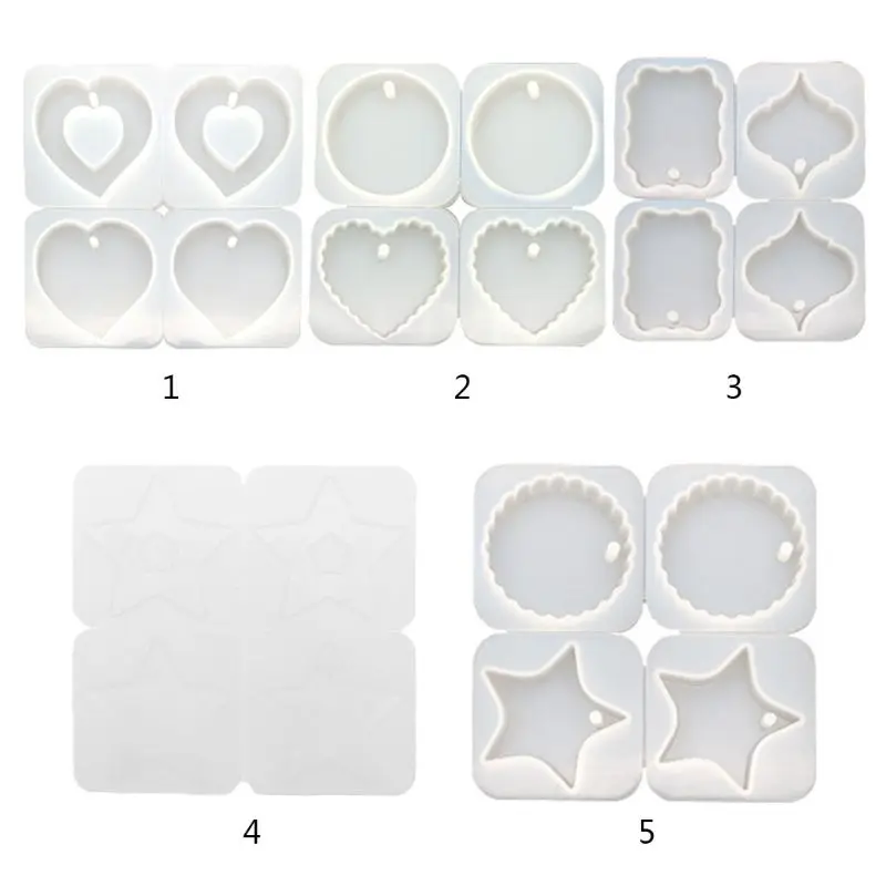 4 шт./компл. DIY Хрустальная эпоксидная подвесная форма для изготовления ювелирных