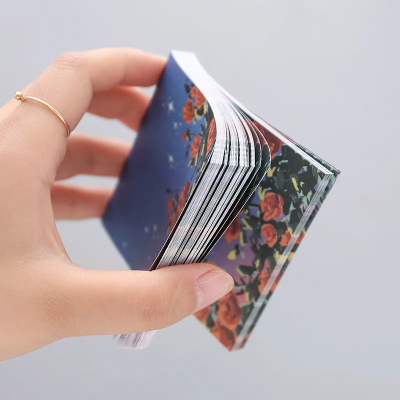 

Girl Oil painting sticky notes Color n-times paste Ins beautiful scenery Student's account Decorative message Post-it notes