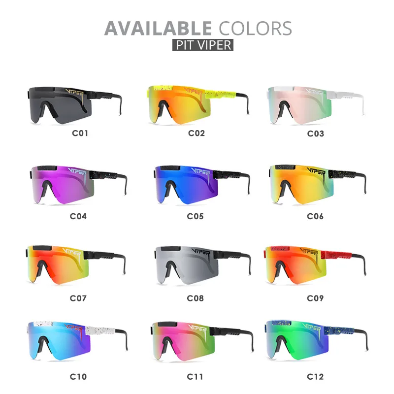 

Polarized Sunglasses for Men Pit Viper Oversized outdoor Sport Goggle Yellow TR90 Frame UV400 Protection Rimless sun glasses