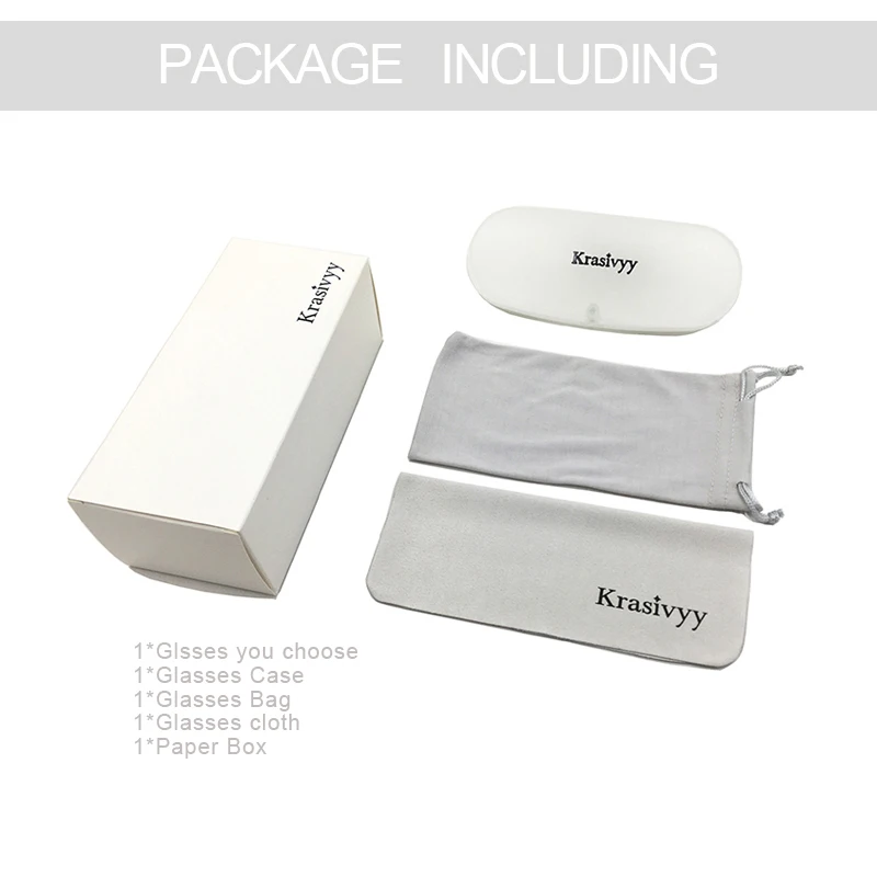 

Krasivyy New Square Semi Glasses Men Pure Titanium Myopia Optical Prescription Eyeglasses Women Ultralight Half Frame Eyewear
