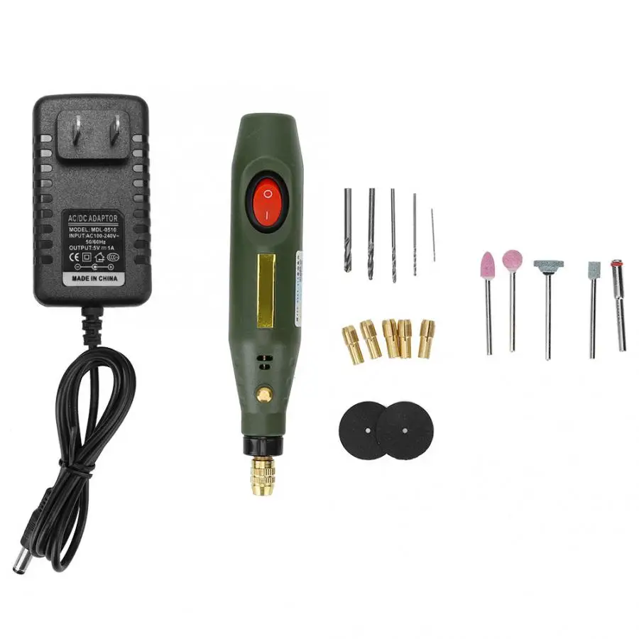 Набор шлифовальных машин 19 шт. мини дрель с регулируемой скоростью полировщик