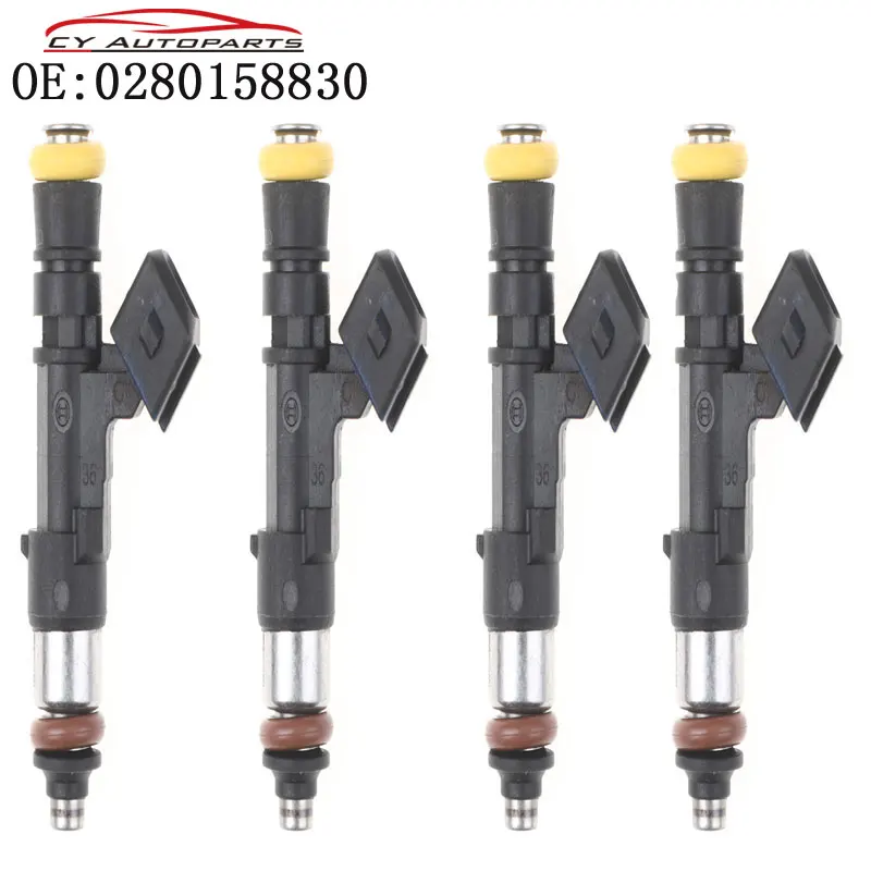 YAOPEI 4 шт. новый топливный инжектор подходит для Honda Audi Mazda Dodge GMC 0280158830 0280158829|new fuel