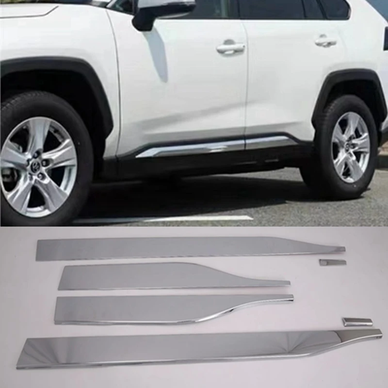 Аксессуары для Toyota RAV4 RAV 4 2019 2020 молдинговая лента боковых дверей ленточная Защита