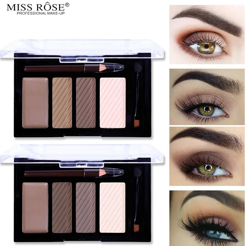 Miss Rose 2 цвета пудра для бровей водонепроницаемый стойкий крем + карандаш