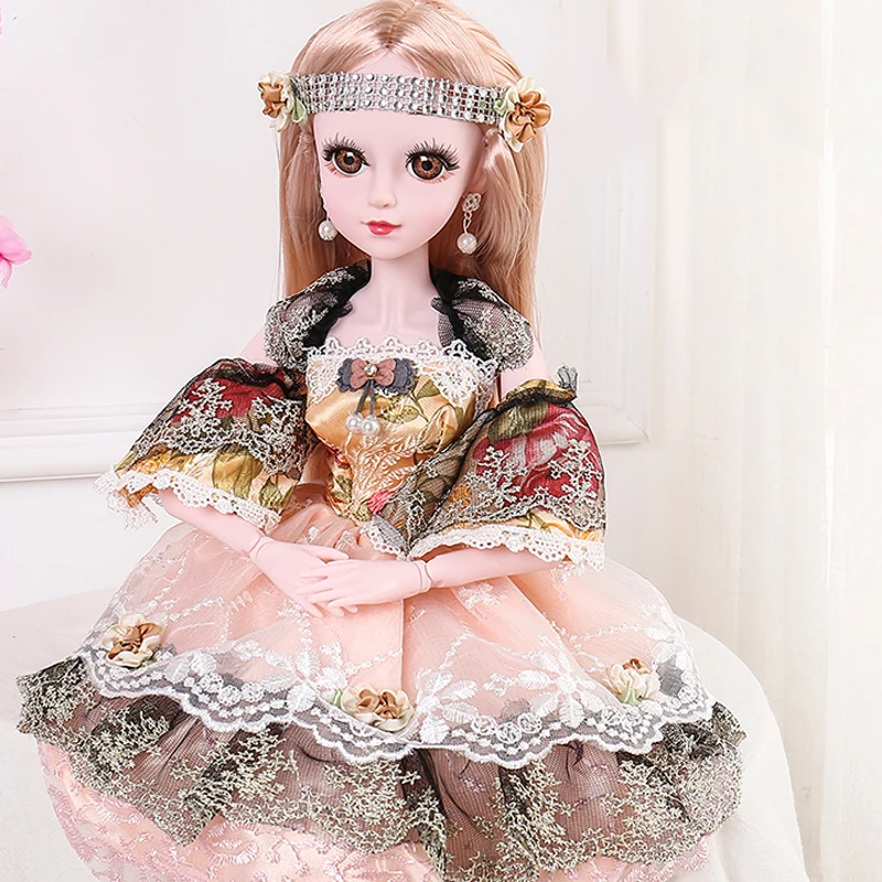 1 комплект, 60 см, BJD куклы, игрушки с одеждой, 3D глаза, свадебное платье для вечеринки, обувь для девочек, кукла, аксессуары, куклы, игрушки для девочек