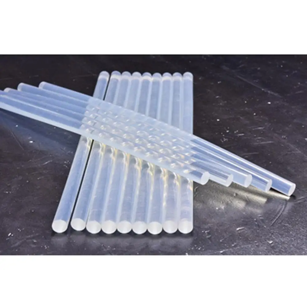 10 шт./компл. 7 мм термоплавкий клей карандаш полупрозрачные стержни с сильной