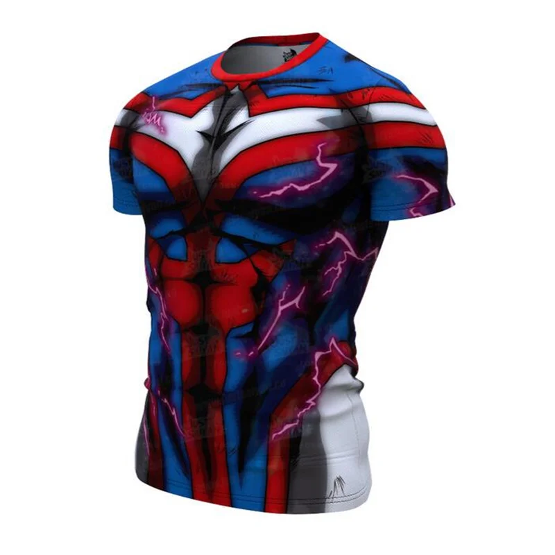 

Мужская футболка с аниме 3d принтом, топы в стиле Харадзюку, летняя модная одежда, спортивные топы для фитнеса