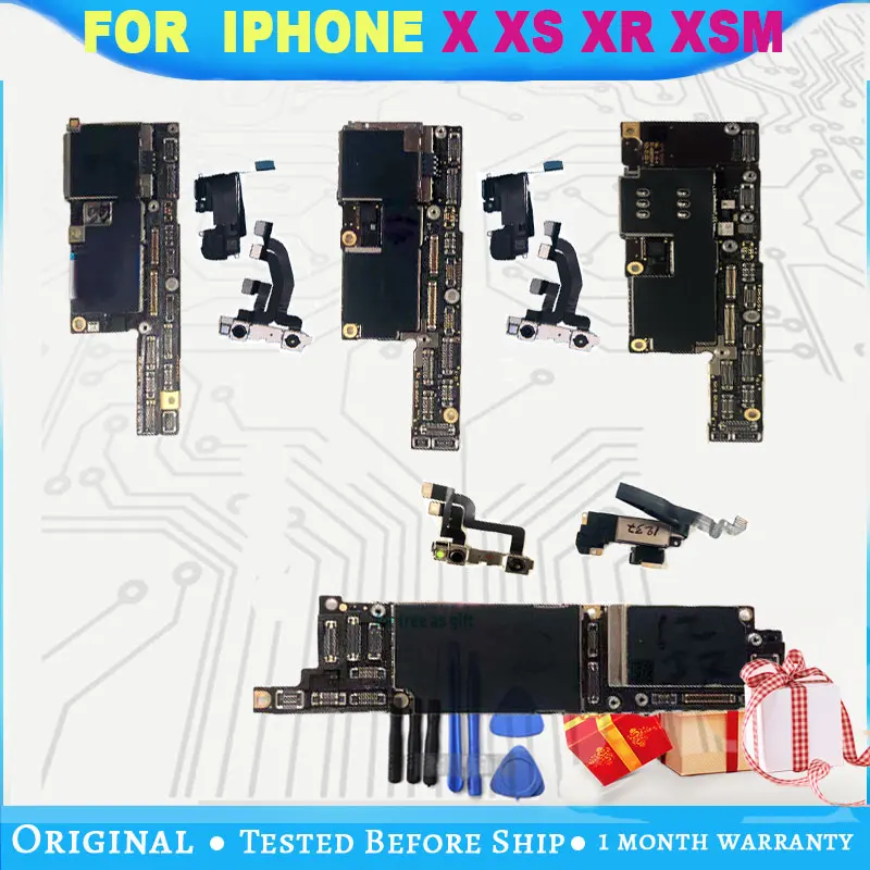 Заводская разблокированная материнская плата для iphone X XR XS MAX системная IOS 100%