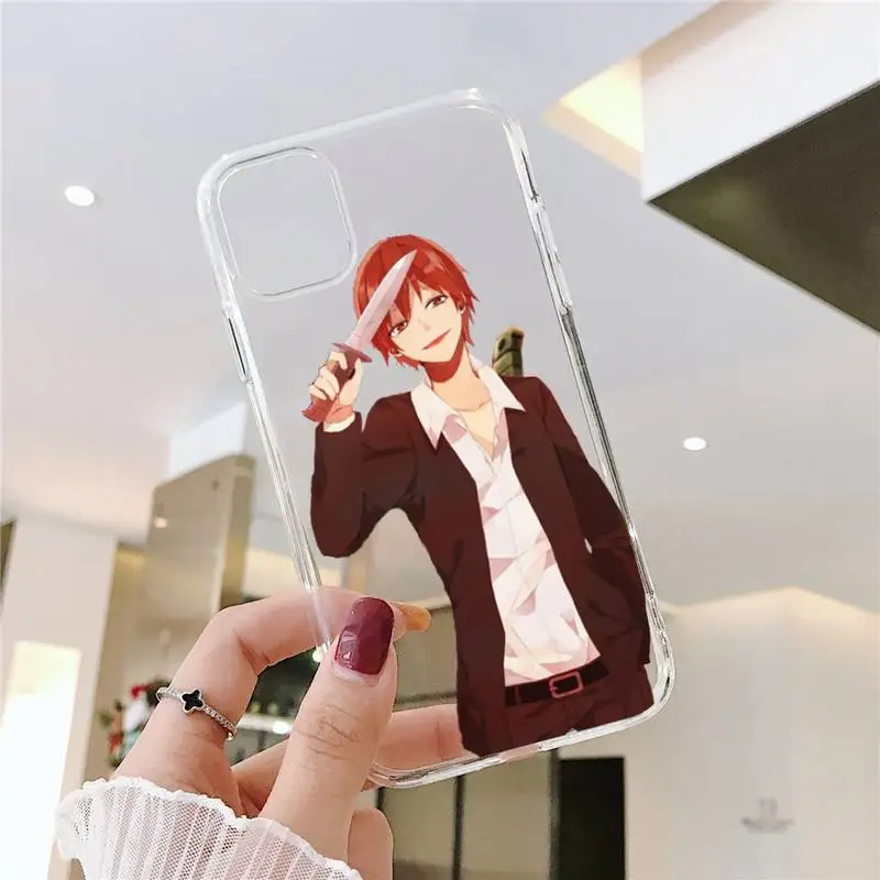 

Karma akabane Assassination Classroom anime Phone Case Transparent for iPhone 6 7 8 11 12 s mini pro X XS XR MAX Plus SE funda