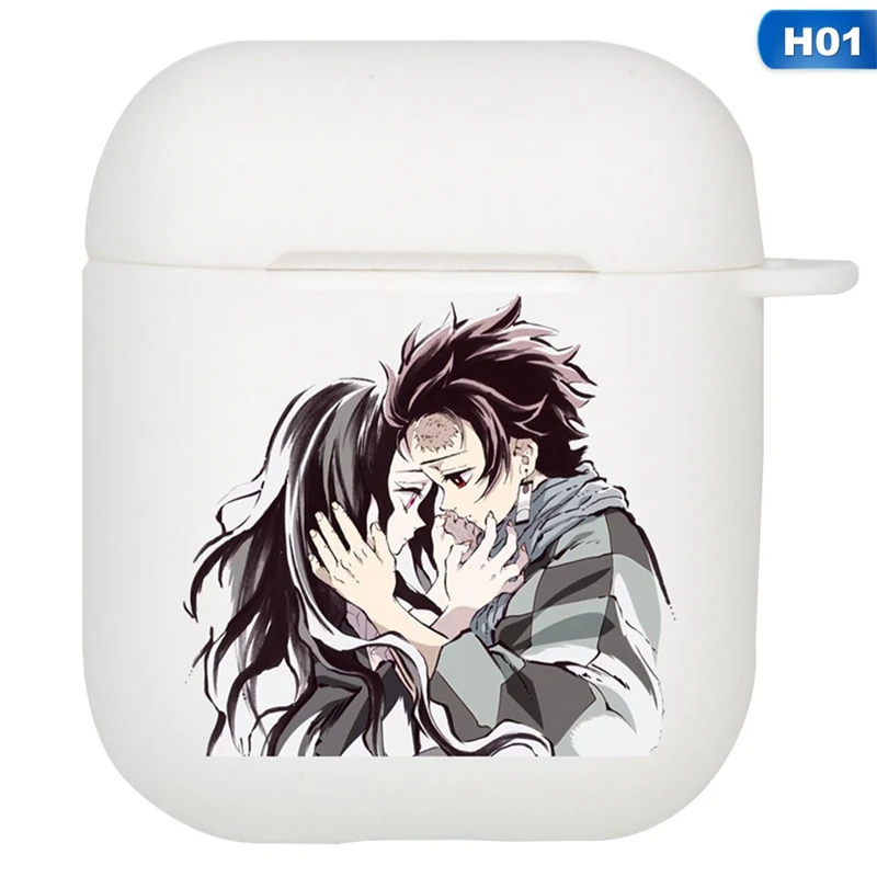 

Demon Slayer: Kimetsu No Yaiba Anime Pattern For Apple Airpods Case Bluetooth Earphone Protective Cover