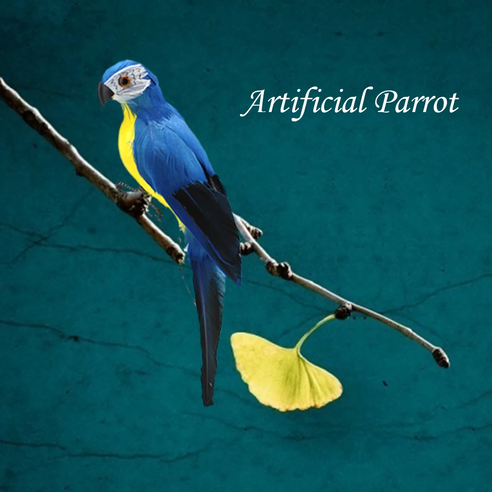 

Creative Foam Feather Artificial Parrot Imitation Bird Model Home Ornament Outdoors DIY Garden Decoration Dropshipping