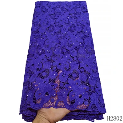 purple lace fabric Африканская жаккардовая ткань ФРАНЦУЗСКИЙ шнур кружевная ткань водорастворимое платье кружево высокое качество нигерийский гипюр кружевная ткань - Цвет: purple lace fabric