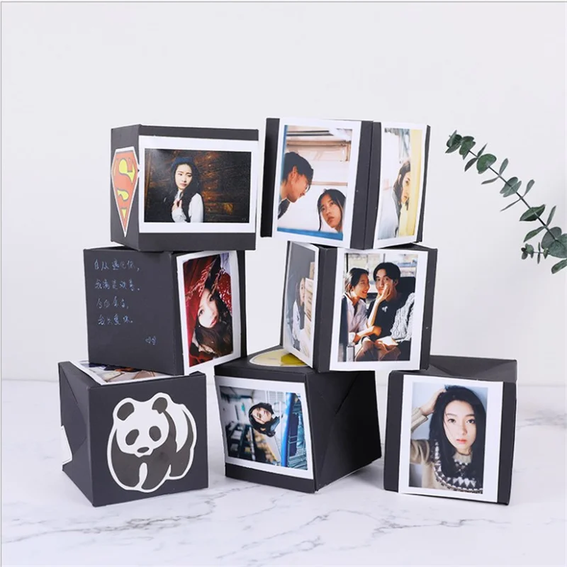 

New Bouncing Box Photo Album DIY Photo Wedding Proposal Commemorative Beautiful Moment Surprise Birthday Explosion Gift Box