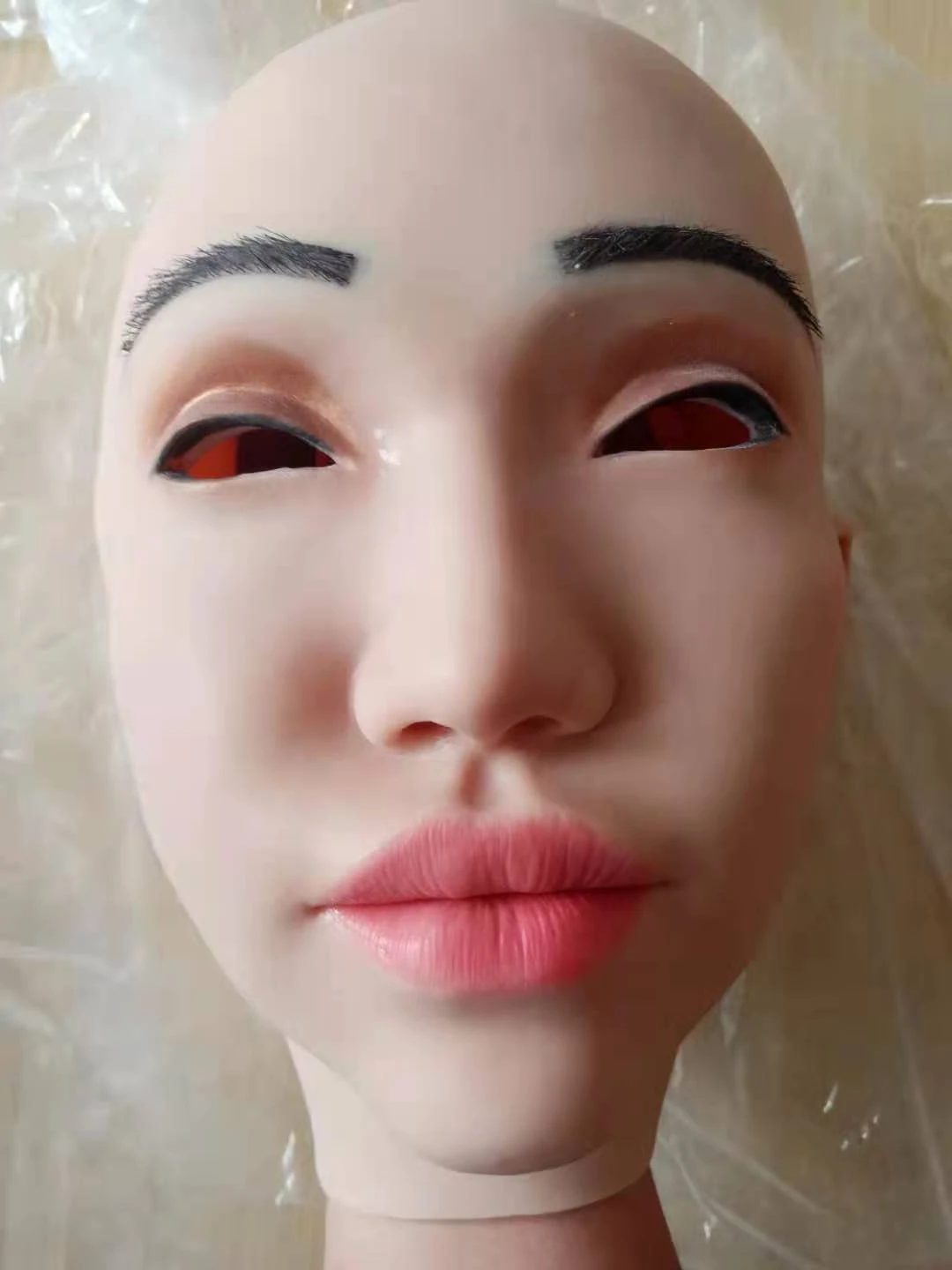 Реалистичная мягкая силиконовая женская маска ангела для маскарада Хэллоуина