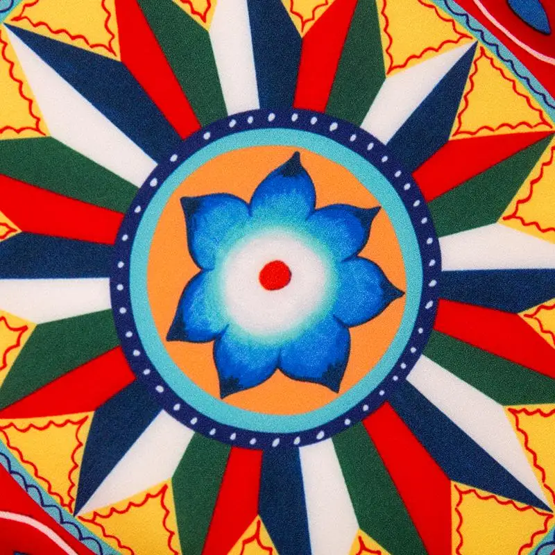 

Fashion Designer Summer Vintage Holiday Party Dress Women's Half sleeve Printed Slim Straight Knee-Length Dress