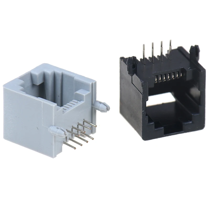 10 шт./лот RJ45 8P8C компьютер Интернет сеть PCB разъем | Строительство и ремонт