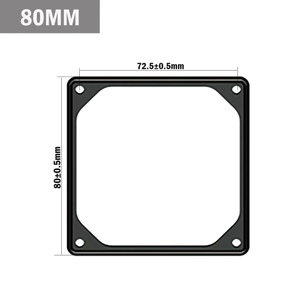10PCS 80mm 10 шт. антивибрационные, резиновые прокладки ПК Вентилятор противоударный силиконовый Шумопоглощающие вентиляторы резиновая прокладка 80 мм 92 мм 120 мм 140 мм - Цвет: 10PCS 80mm
