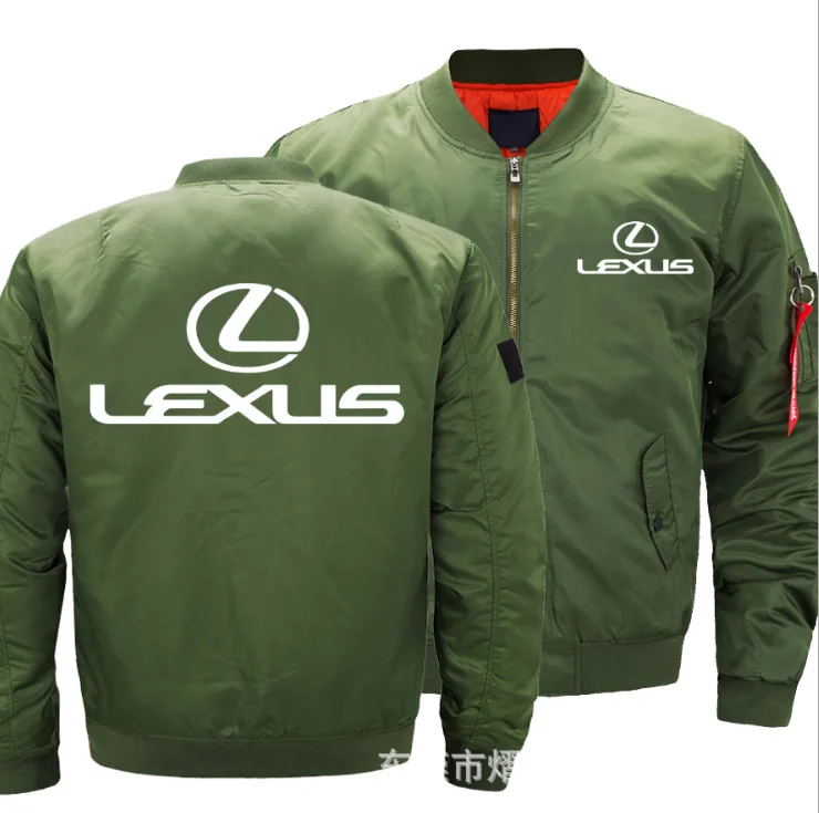 

2020 Autumn Winter LEXUS Casual Men Pilot Jacket Air Force One MA1 Mens Bomber Jackets Baseball Uniform Parka Coat Streetwear