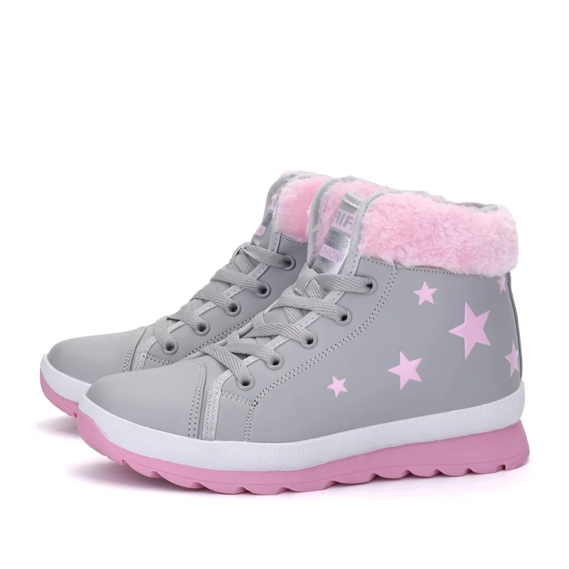Women Boots Waterproof Non-slip Snow Boot For Winter Shoes Early Female Ankle Mujer Warm Plush Woman | Обувь