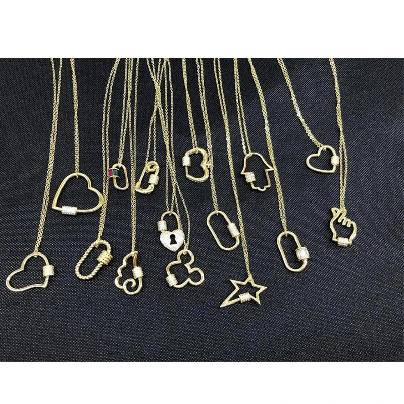 DIY Ручная работа для ожерелья застежка крючок винт пряжка кольца открытая одна