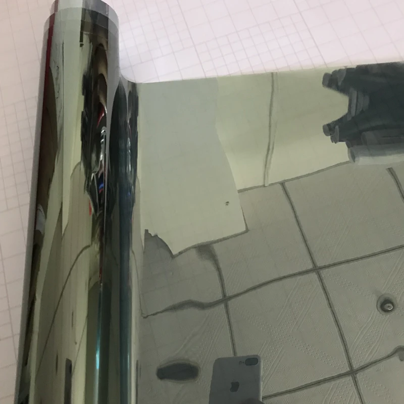 50cmx200/300/500 см Стекло оконная пленка самоклеящаяся синие занавески на окно Стекло наклейки УФ отражающая теплопроводная поливинилхлоридная